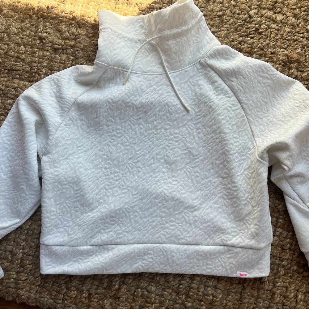 Juicy Couture White Cowlneck Sweatshirt